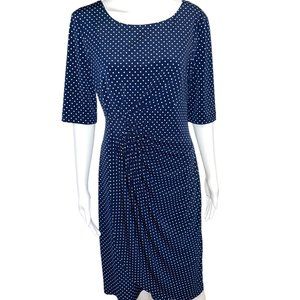 Dress Barn, polka dot dress, size 10